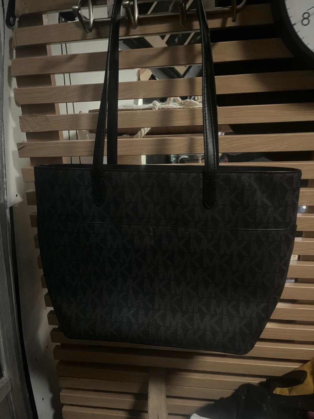 Michael Kors Black MK Logo Tote